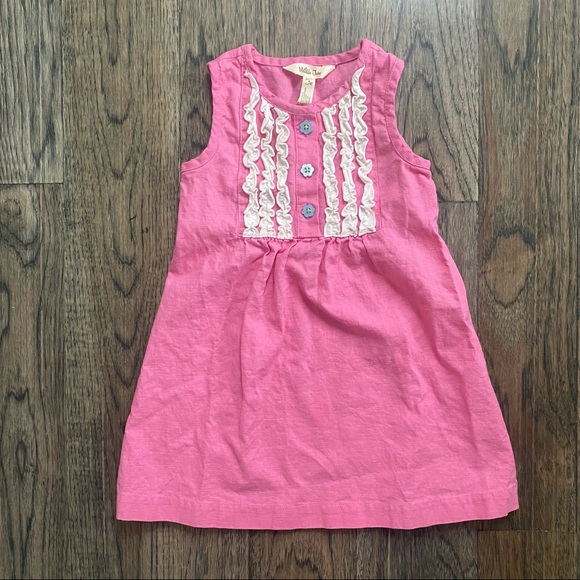Pink Matilda Jane Dress with White Detail (4T) - Picture 1 of 2